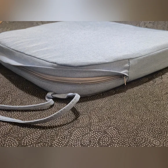 NEW 6 Light Blue Dining/Kitchen Seat Cover Cushions Waterproof Non Slip Backing - Picture 6 of 7